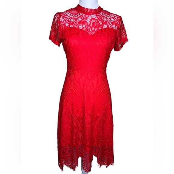 Francesca's Collections Dresses & Skirts - NWT Beautiful Red Lace Dress by Francesca’s